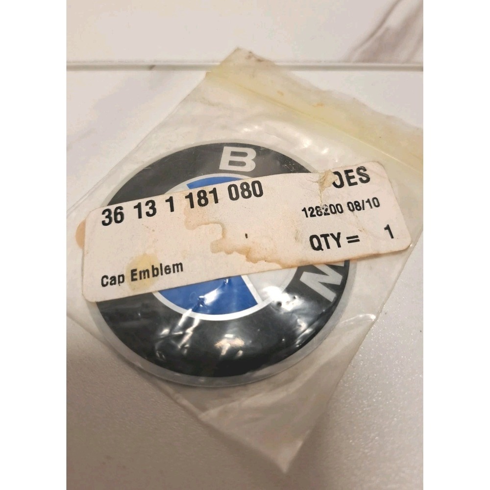 BMW WHEEL CENTER CAP EMBLEM DECAL STICKER 65MM OR 2.5" SINGLE GENUINE NEW OEM